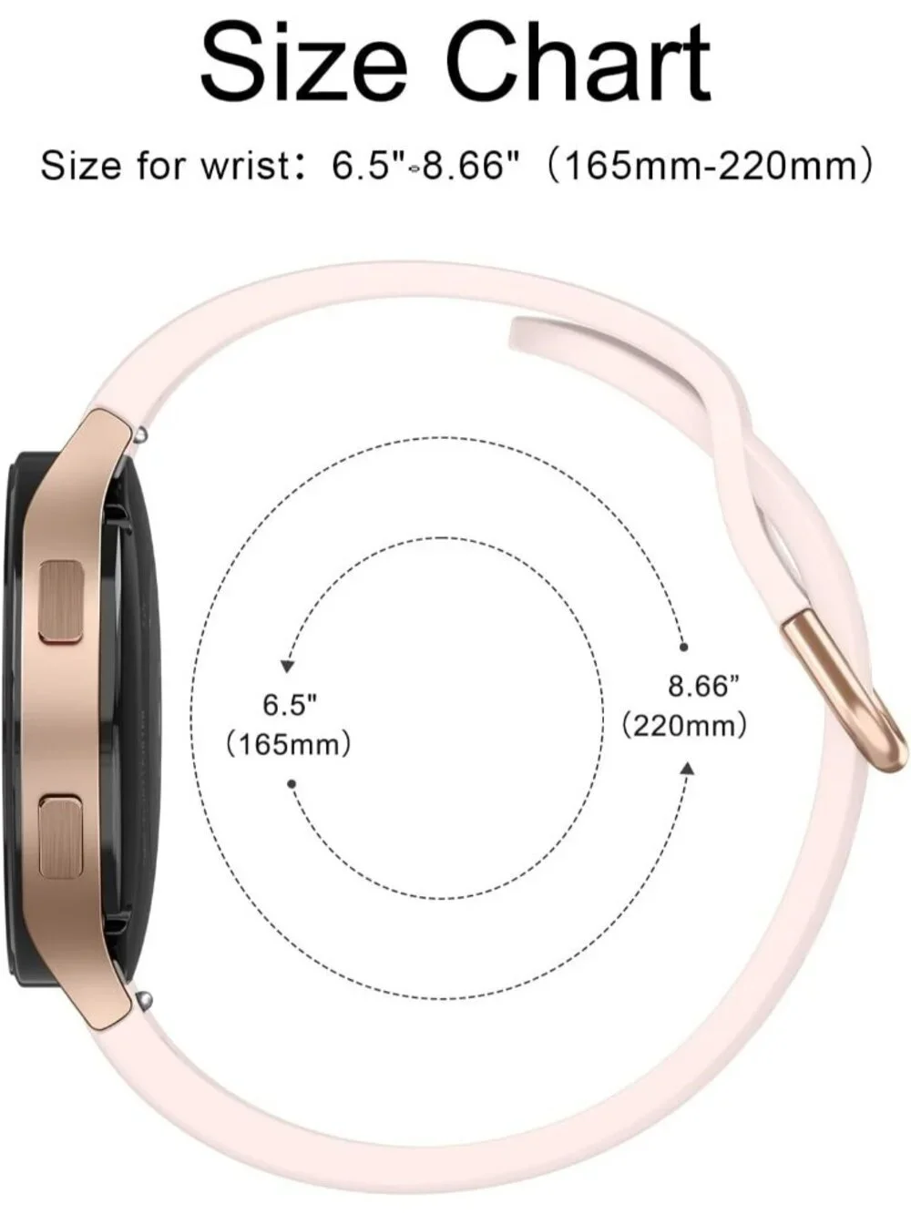 Unisex Pink Sand Analog Silicone Replacement Strap Samsung Galaxy Classic Watch